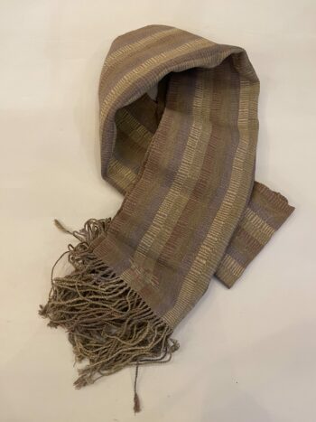 DEKIブータン産ストール23074Wild silk（野蚕） 70% COTTON 30%